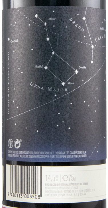 2017 Torres Celeste Crianza red