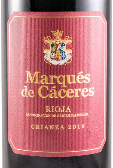 2016 Marqués de Cáceres Crianza Rioja red