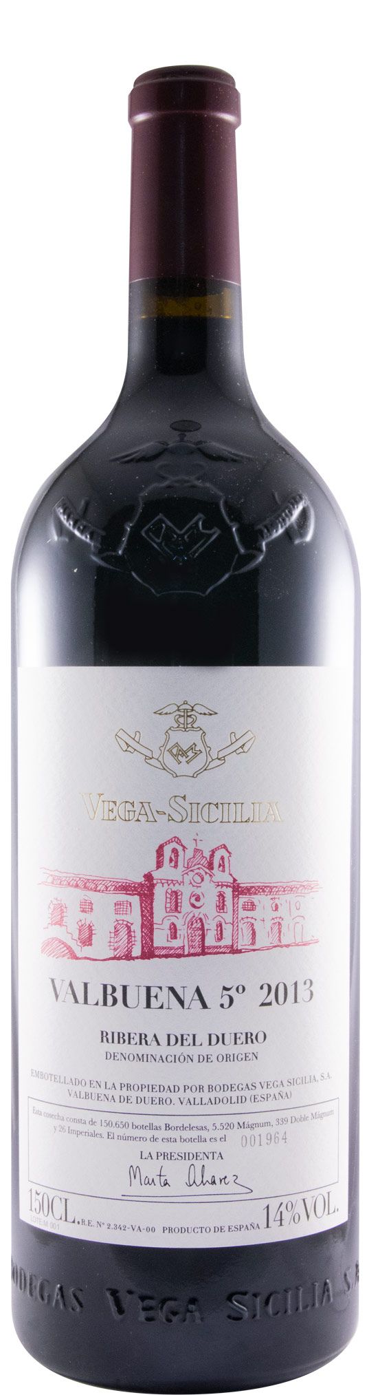 2013 Vega-Sicilia Valbuena 5º Ribera del Duero red 1.5L