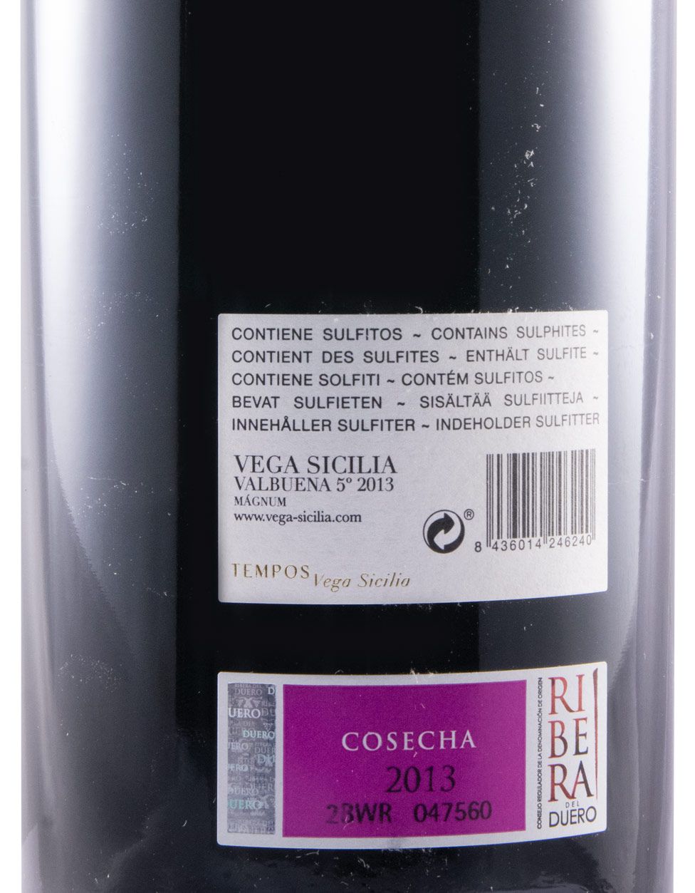 2013 Vega-Sicilia Valbuena 5º Ribera del Duero red 1.5L