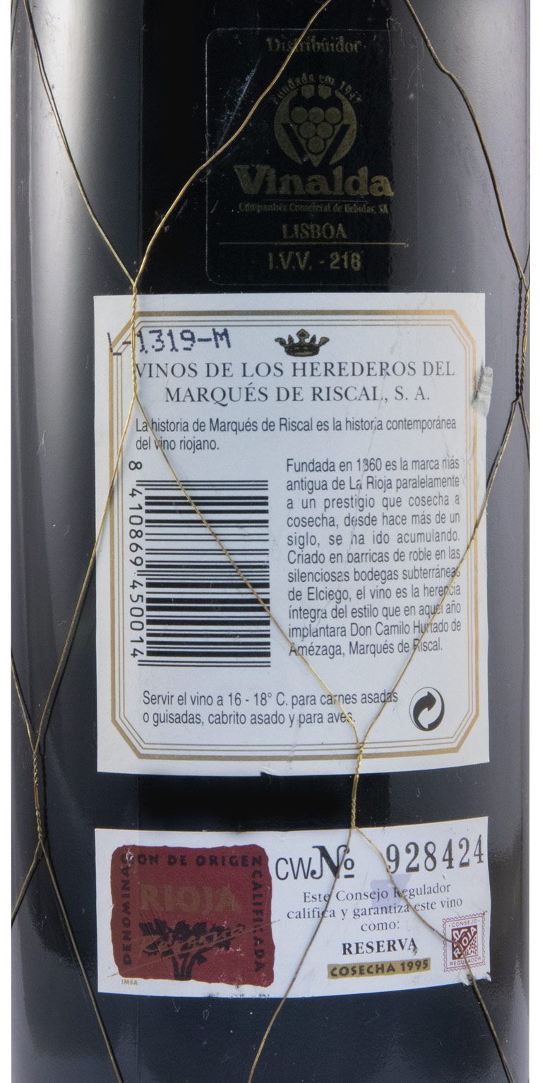1995 Marqués de Riscal Reserva Rioja tinto