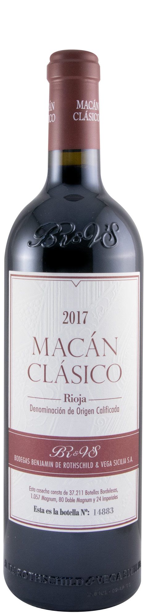 2017 Benjamin de Rothschild & Vega-Sicilia Macán Clásico Rioja tinto