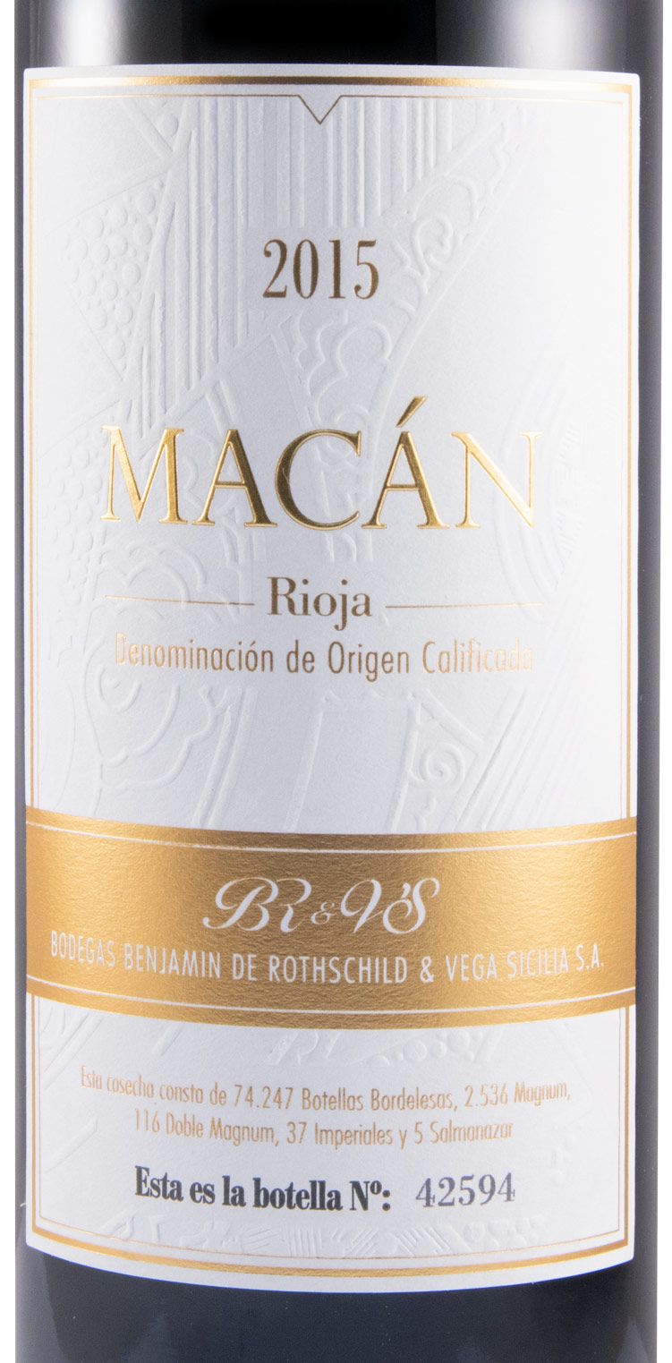 2015 Benjamin de Rothschild & Vega-Sicilia Macán Rioja tinto