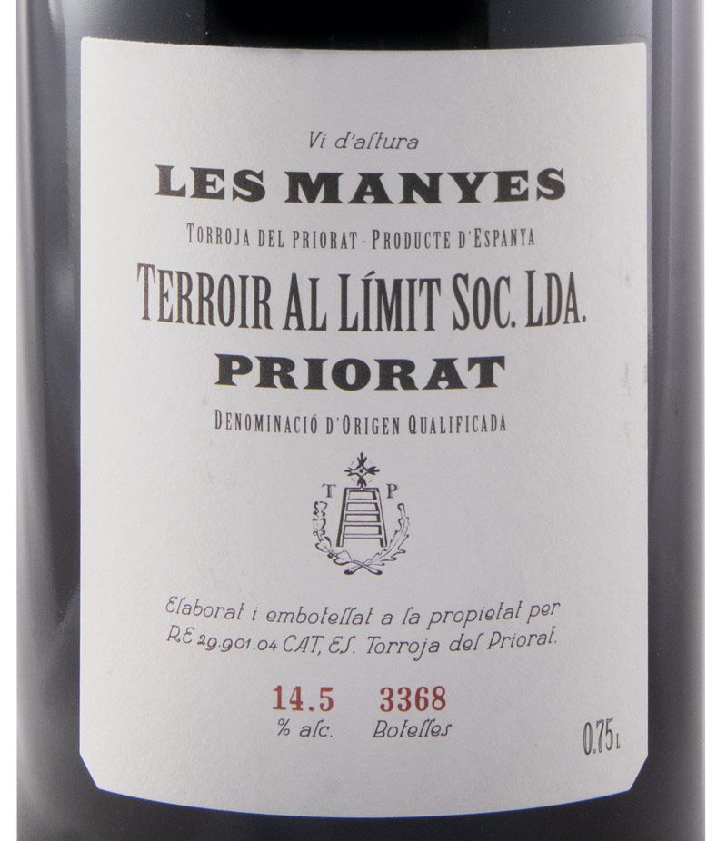 2017 Terroir al Límit Les Manyes Priorat red
