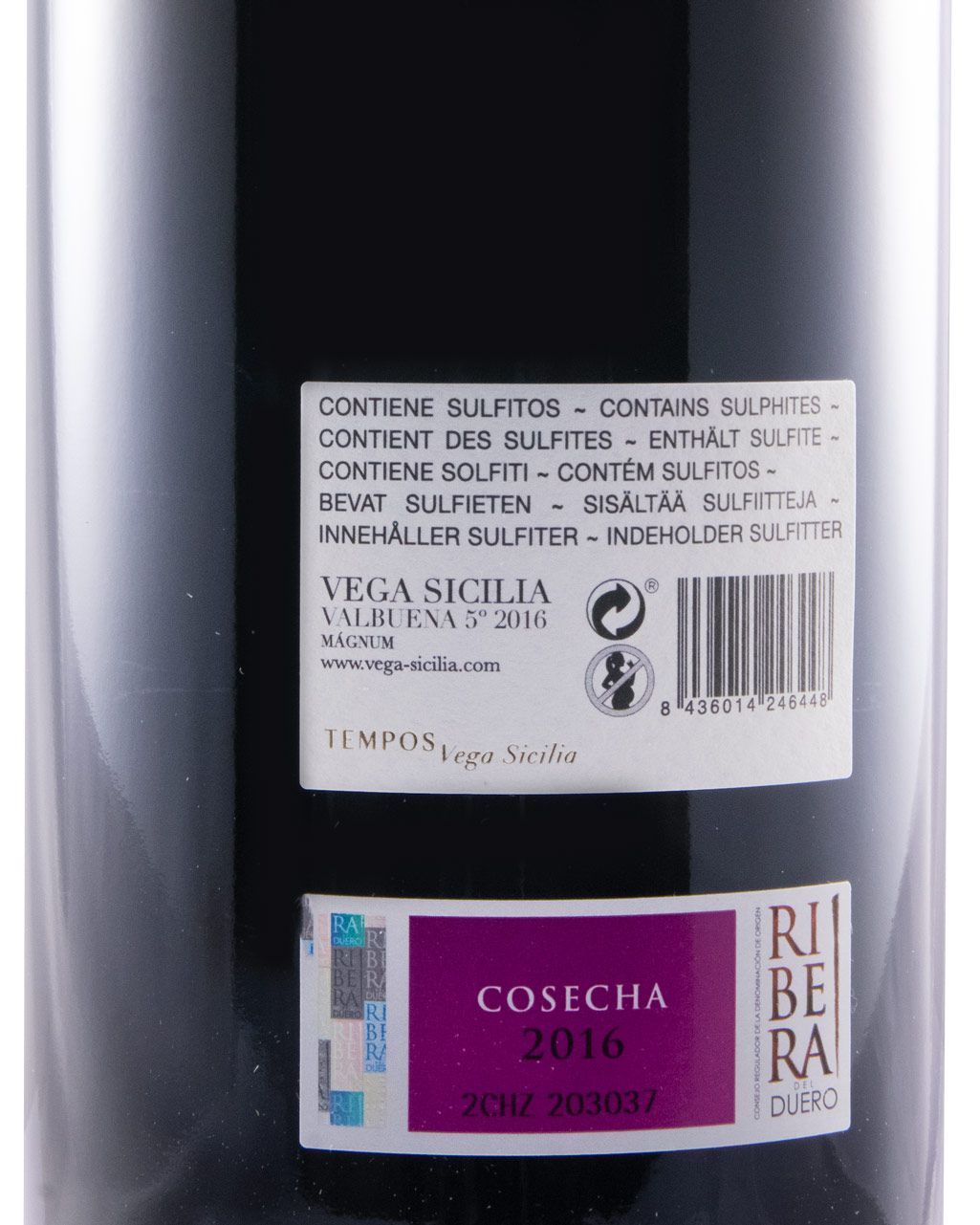 2016 Vega-Sicilia Valbuena 5 Ribera del Duero red 1.5L