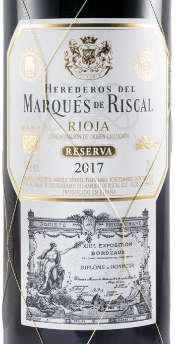 2017 Marqués de Riscal Reserva Rioja red