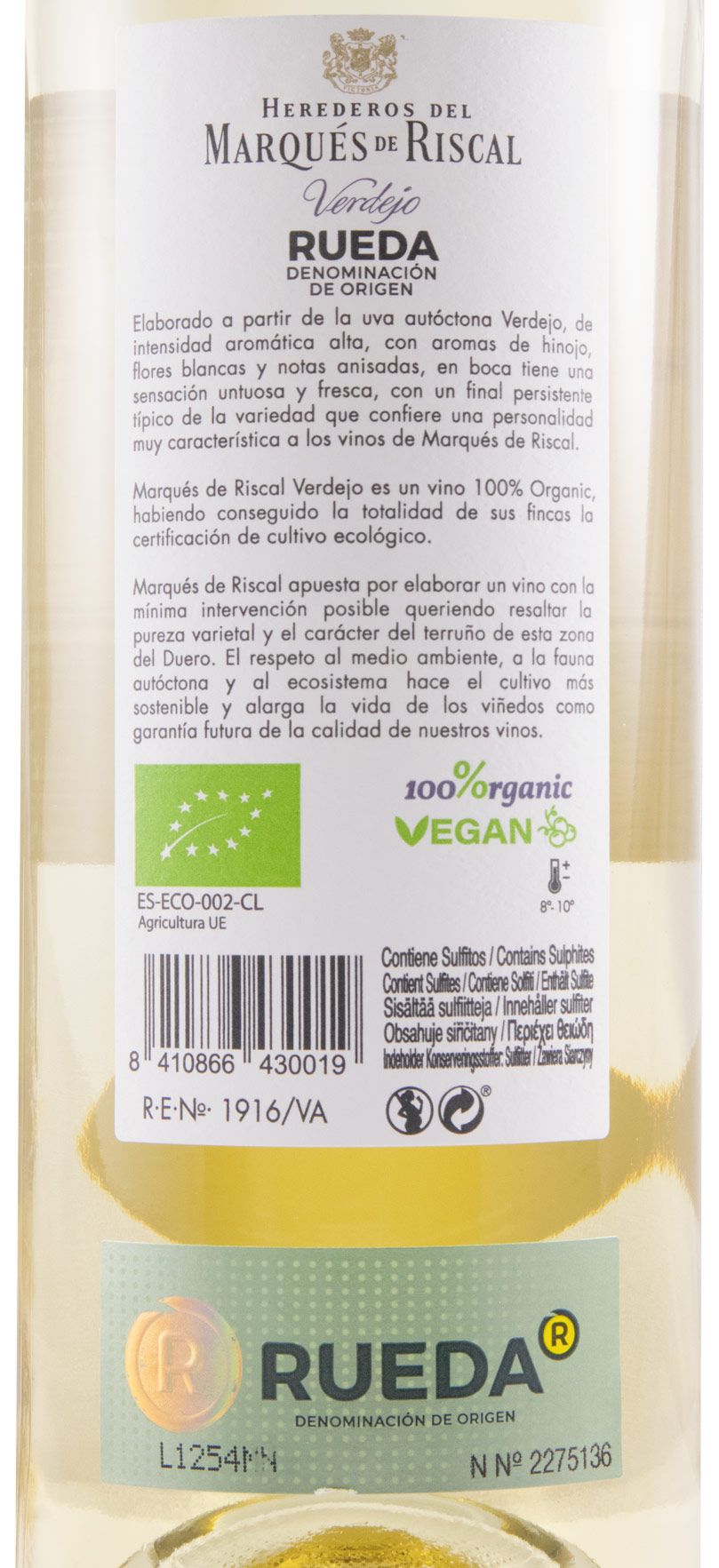2020 Marqués de Riscal Verdejo Rioja branco