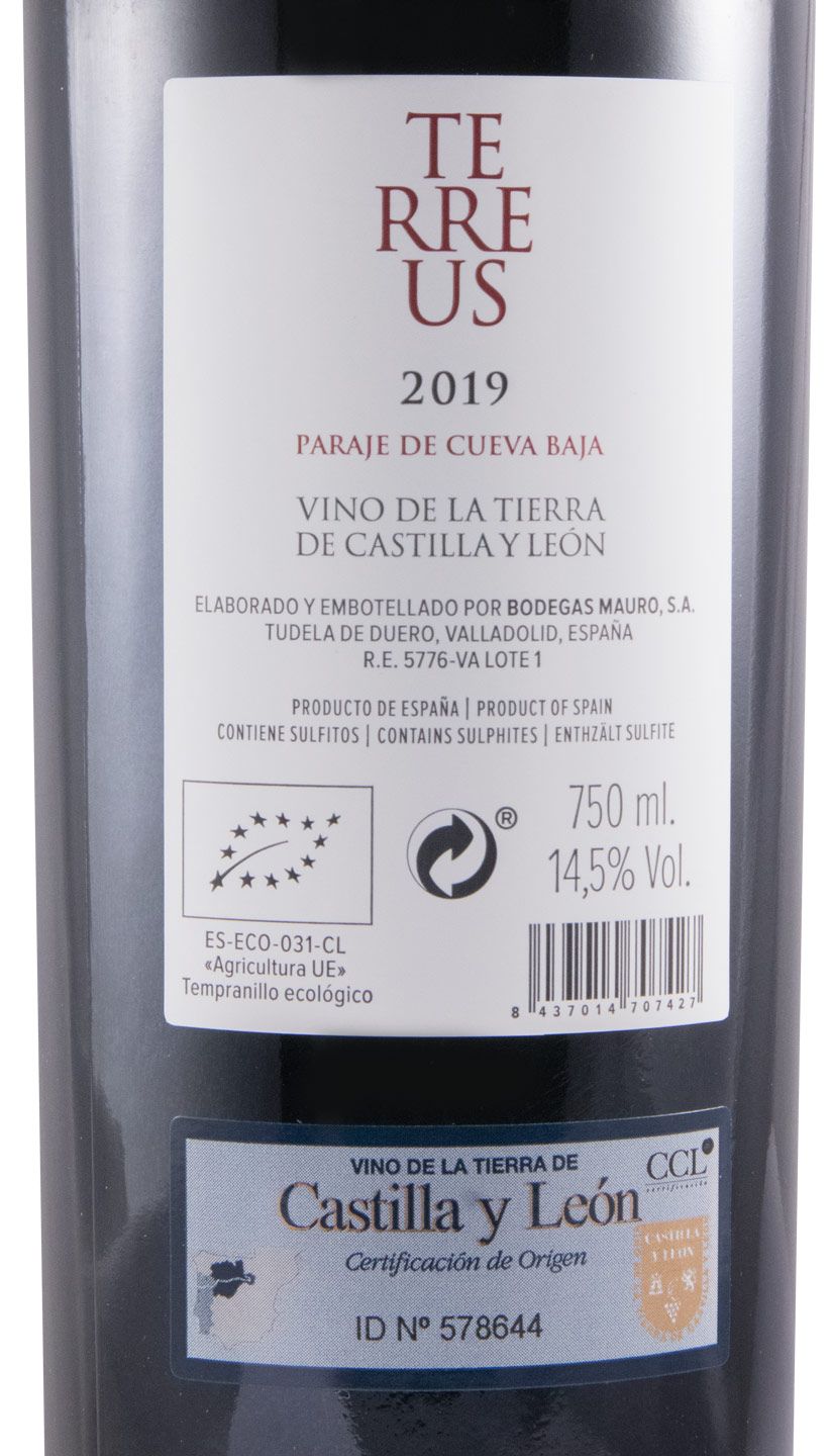 2019 Bodegas Mauro Terreus Paraje de Cueva Baja Castilla y Léon organic red