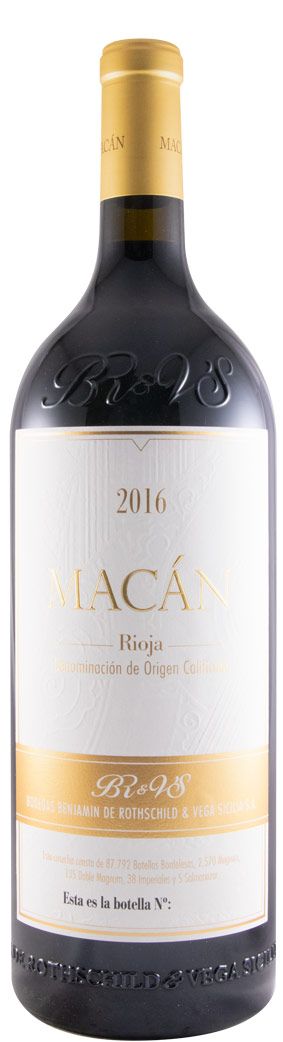 2016 Benjamin de Rothschild & Vega-Sicilia Macán Rioja tinto 1,5L