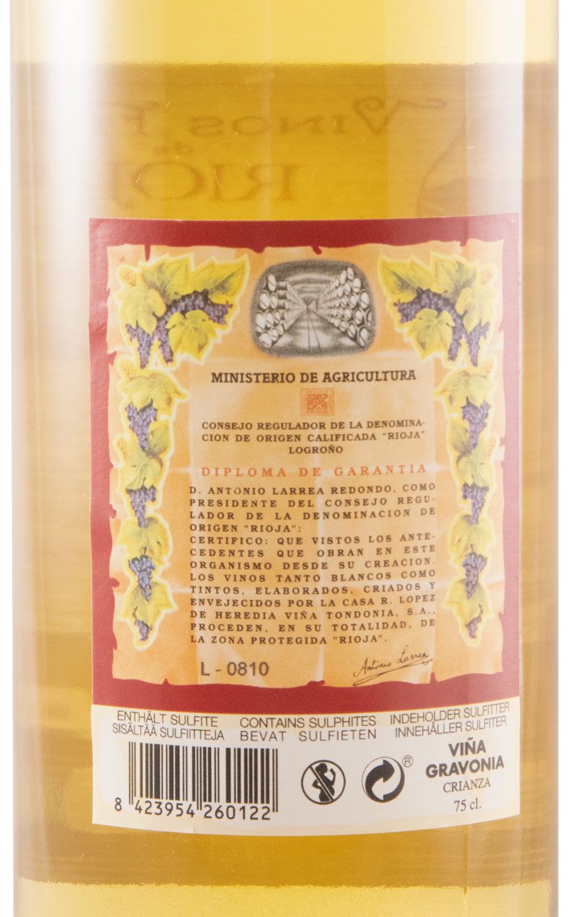 2013 López de Heredia Viña Gravonia Crianza Rioja white