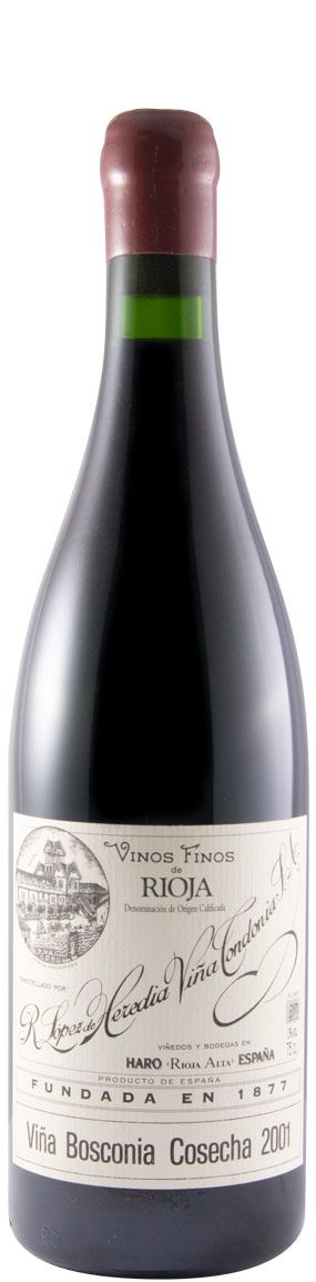 2001 López de Heredia Viña Bosconia Gran Reserva red
