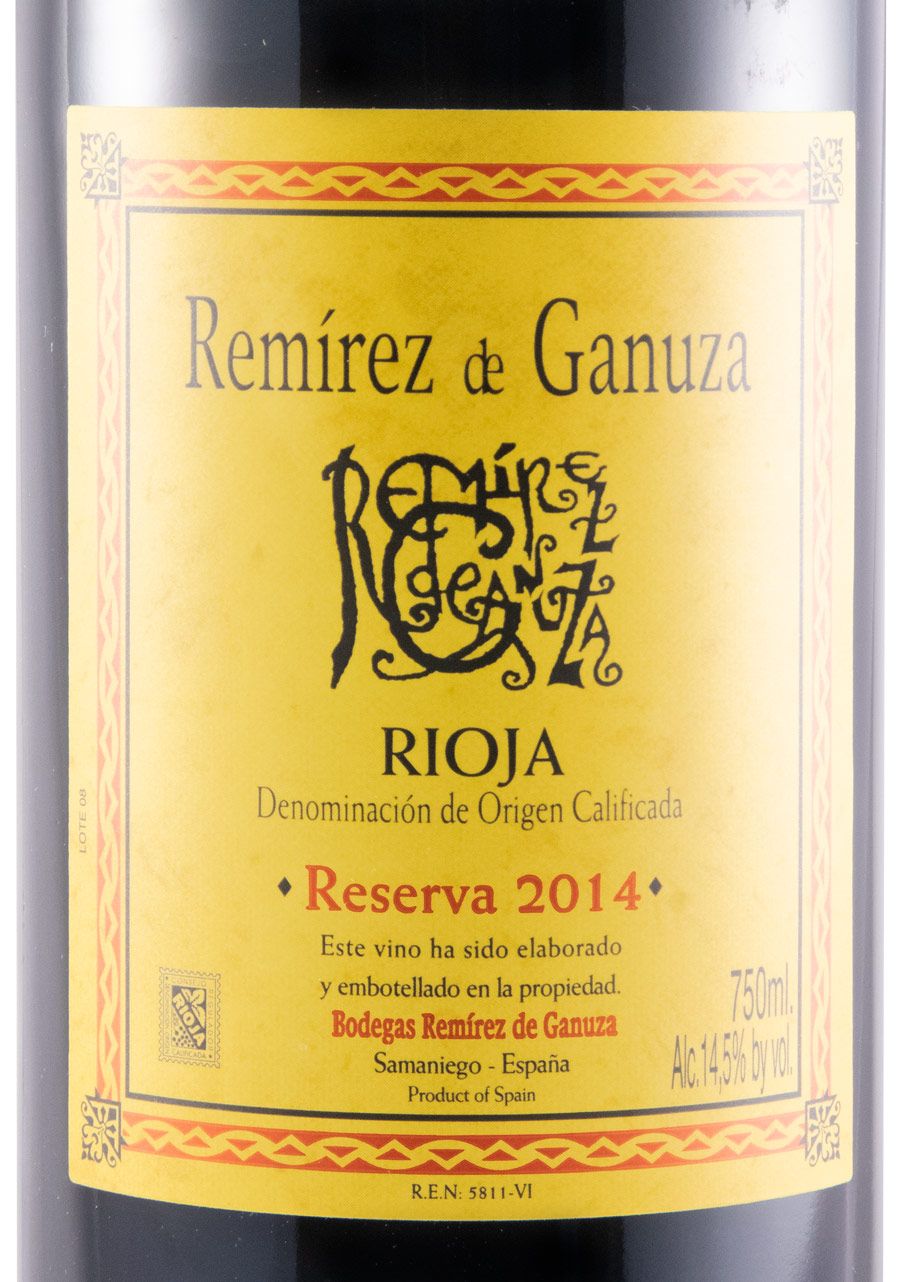 2014 Remírez de Ganuza Reserva Rioja tinto