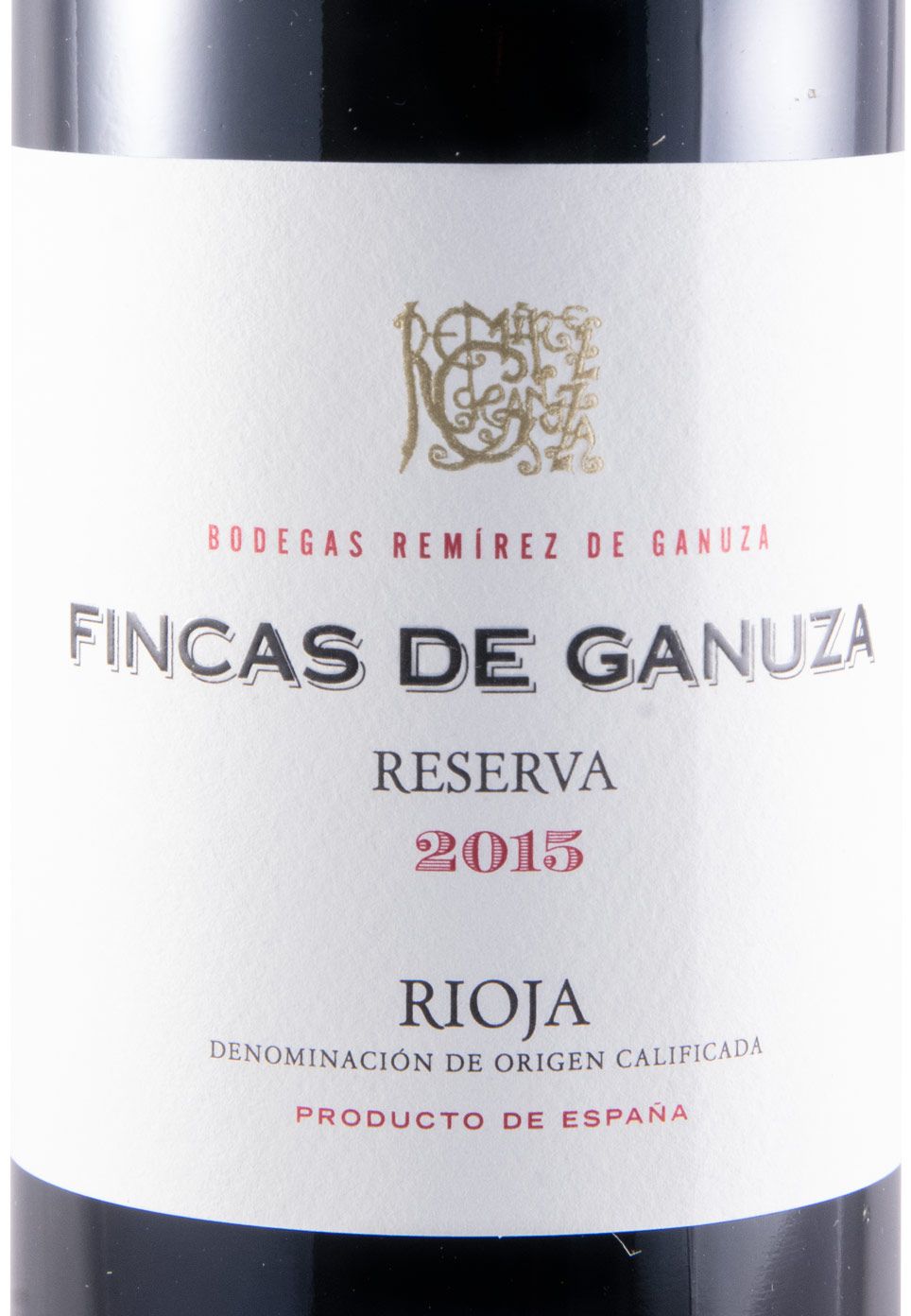 2015 Remírez de Ganuza Fincas de Ganuza Reserva Rioja tinto