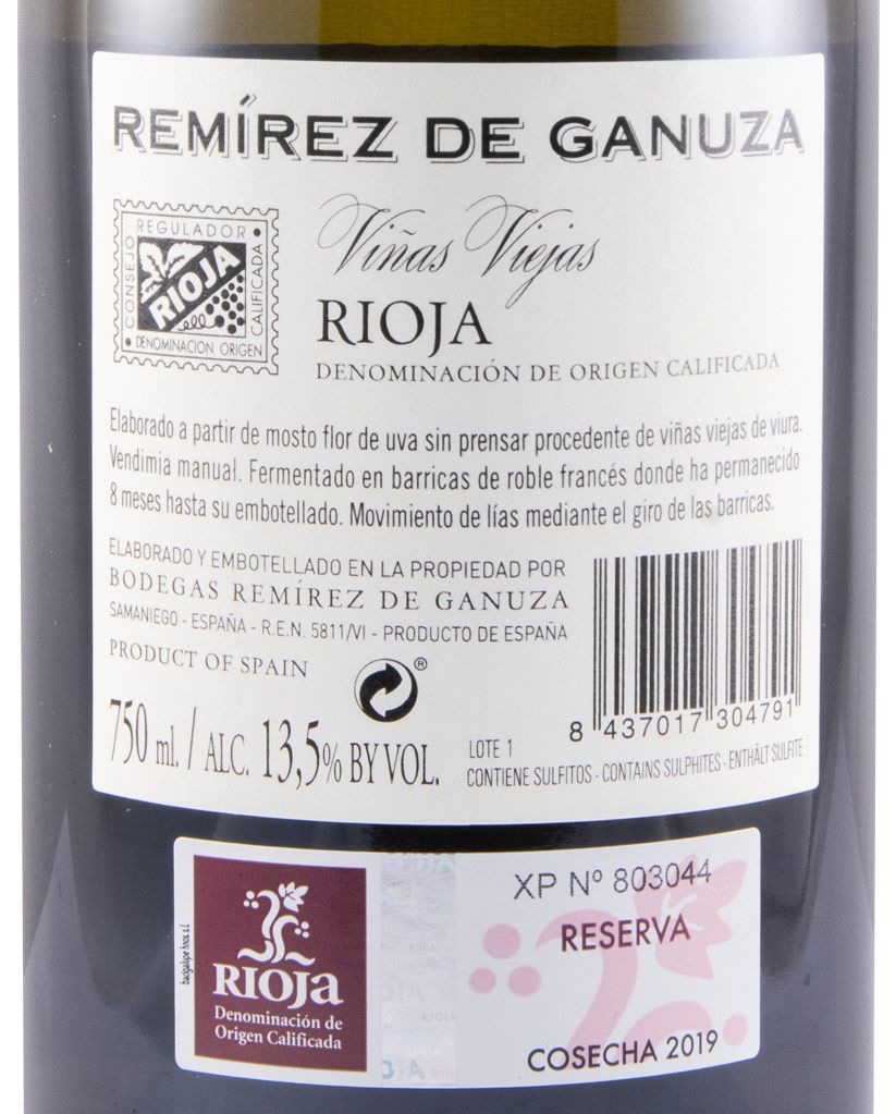 2019 Remírez de Ganuza Reserva Rioja white
