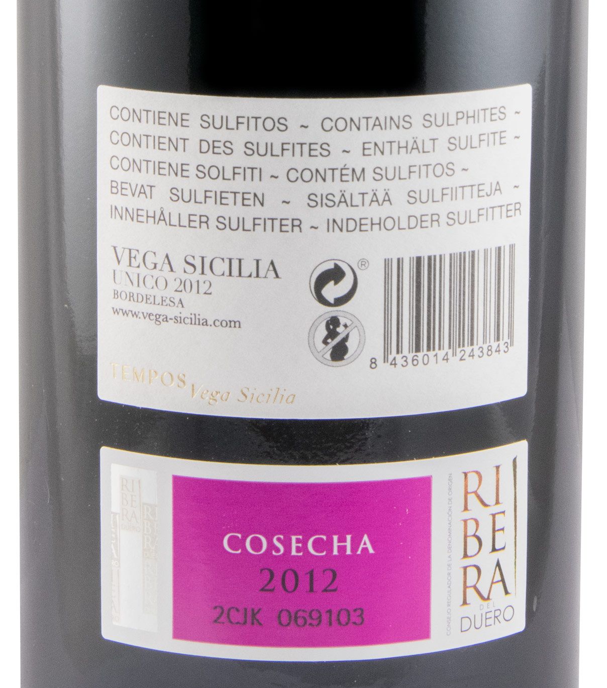 2012 Vega-Sicilia Unico Ribera del Duero tinto