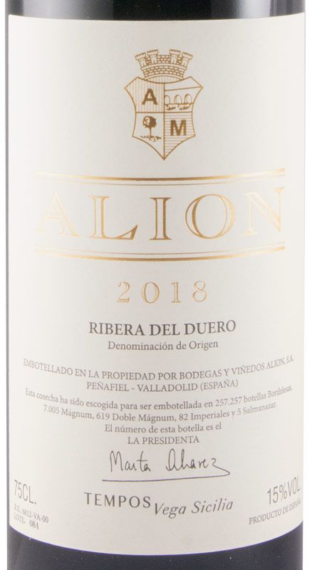 2018 Alión Cosecha Ribera del Duero tinto