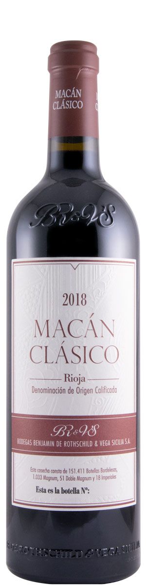 2018 Benjamin Rothschild & Veja-Sicilia Macán Clasico Rioja tinto