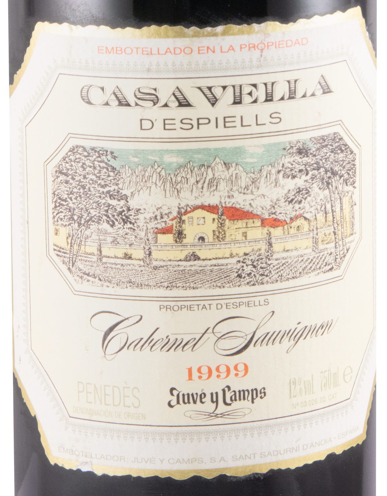 1999 Juvé & Camps Casa Vella d'Espiells Cabernet Sauvignon tinto