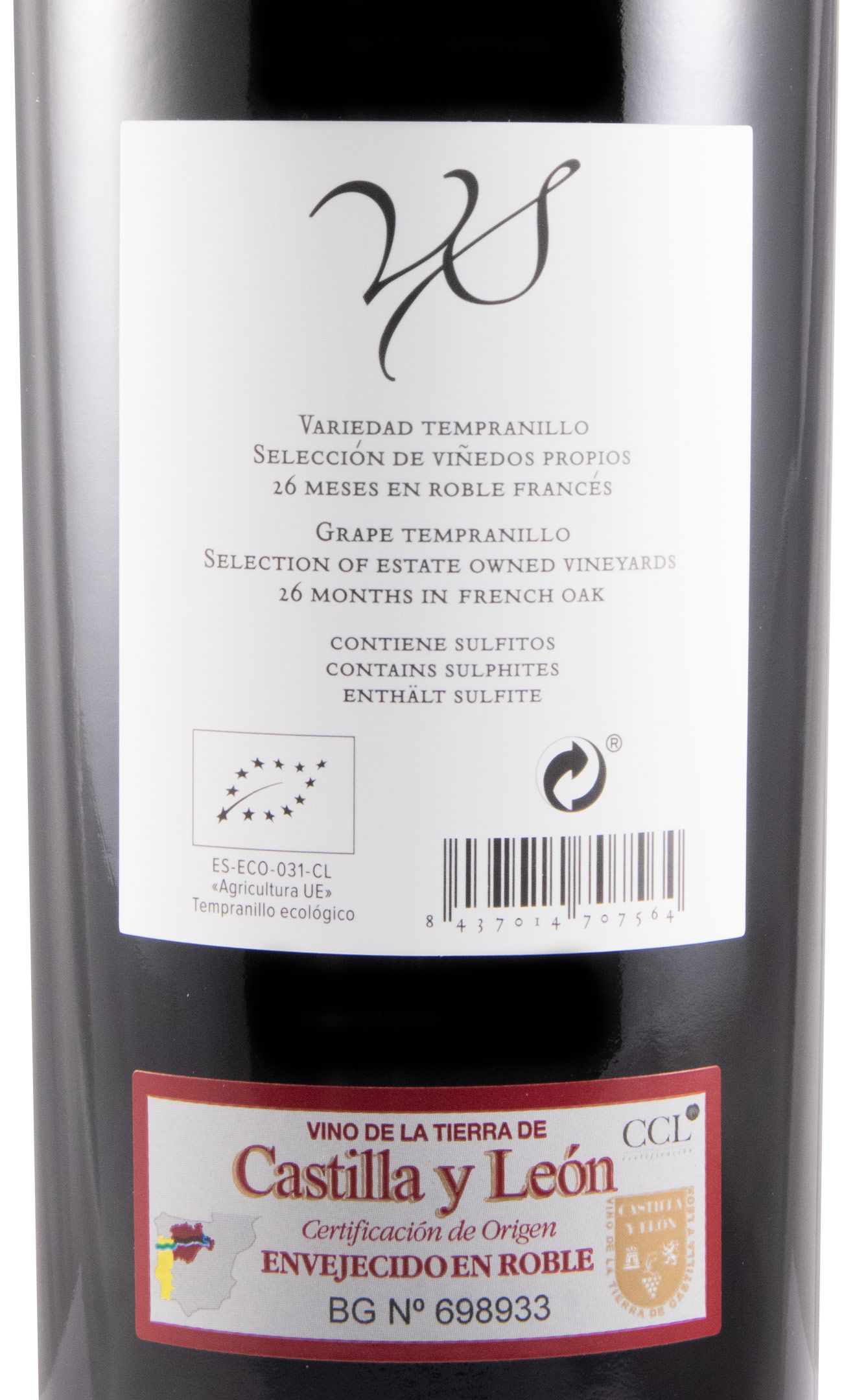 2020 Bodegas Mauro VS Castilla y León biológico tinto