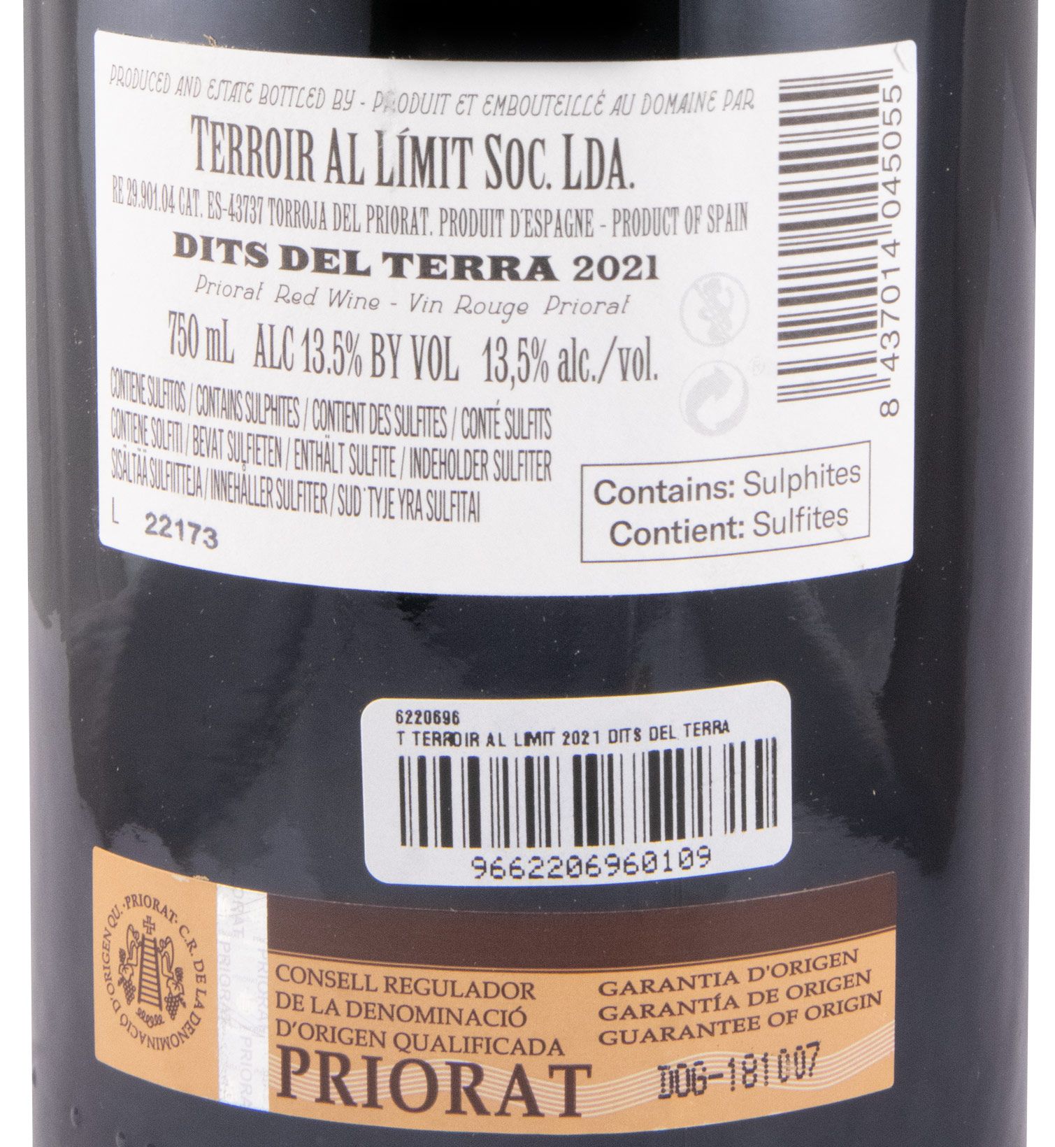 2021 Terroir al Límit Dits del Terra Priorat tinto