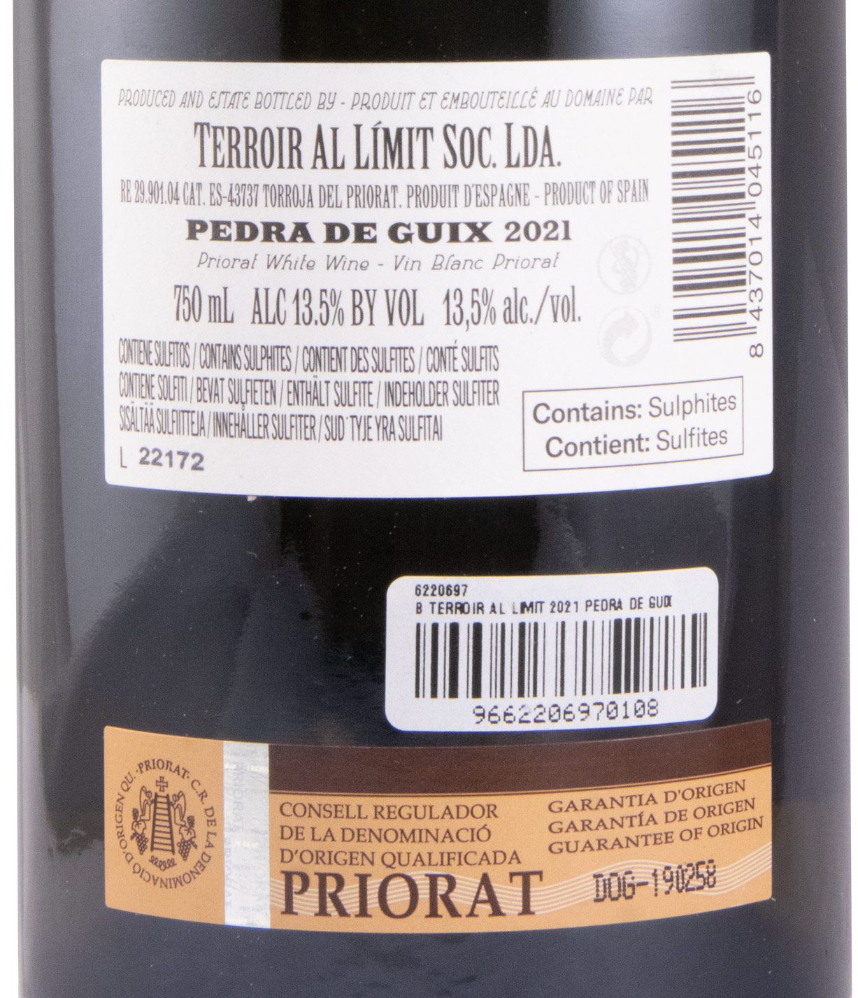 2021 Terroir al Límit Pedra de Guix Priorat branco