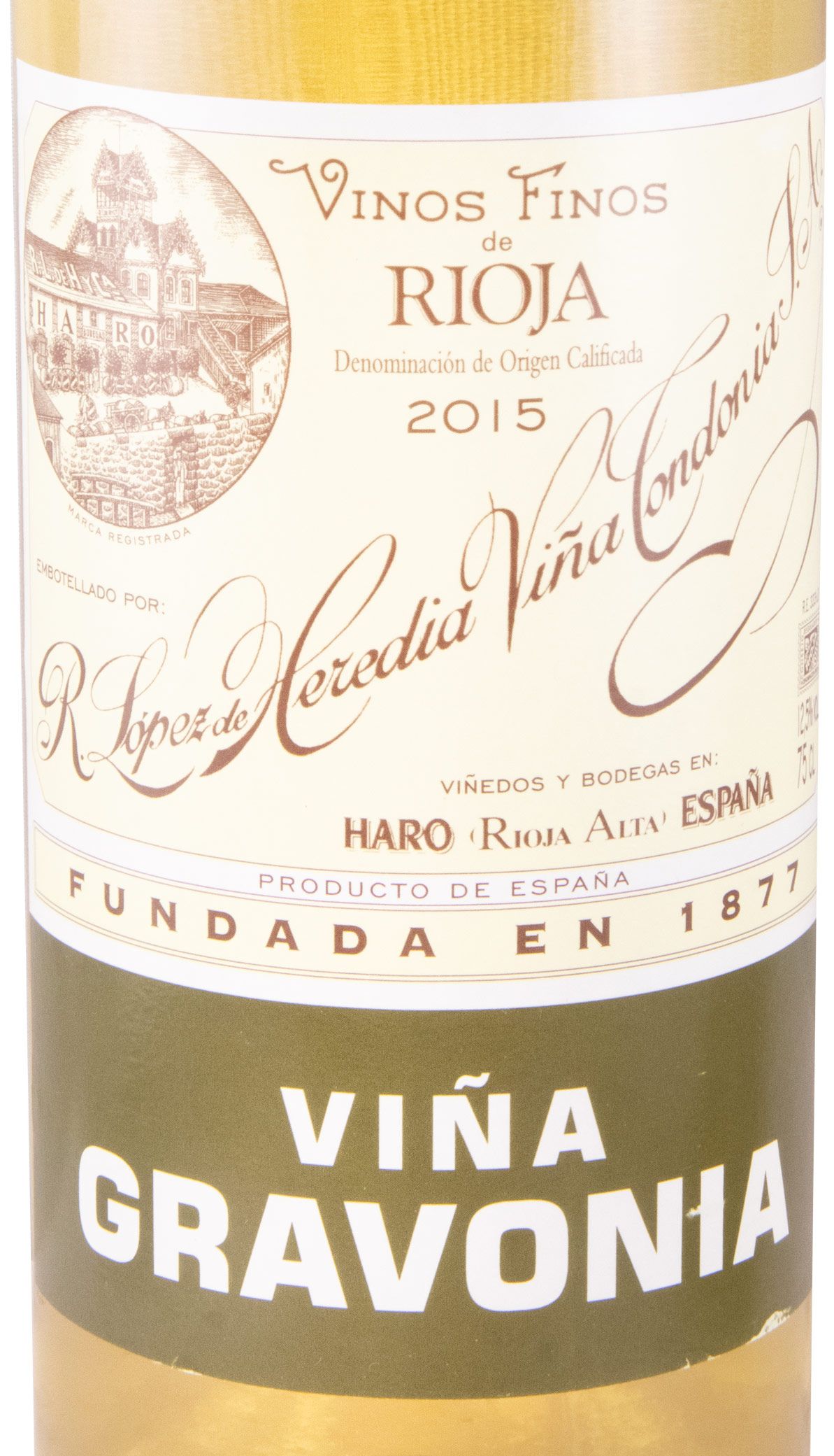 2015 López de Heredia Viña Gravonia Crianza branco