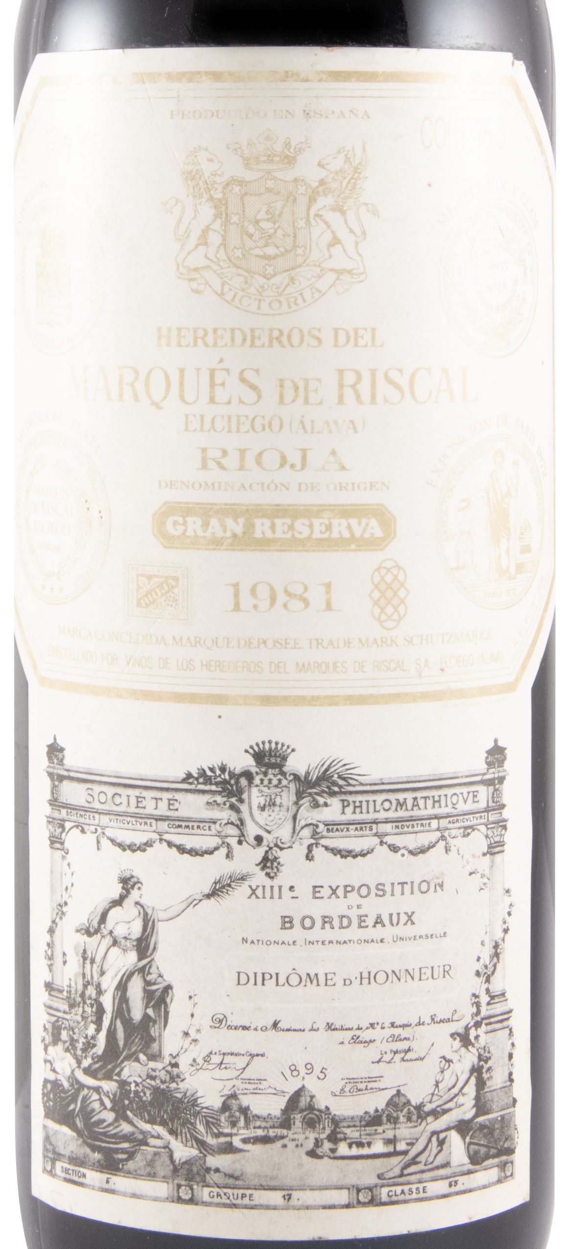 1981 Marqués de Riscal Gran Reserva Rioja tinto