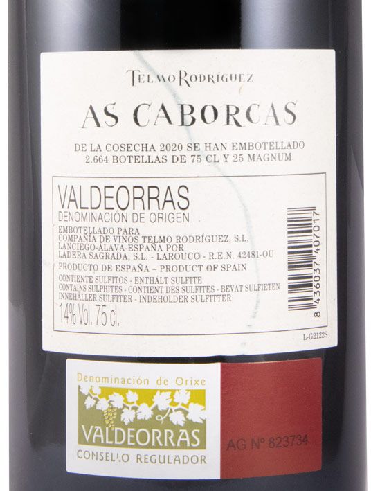 2020 Telmo Rodríguez As Caborcas Valdeorras red