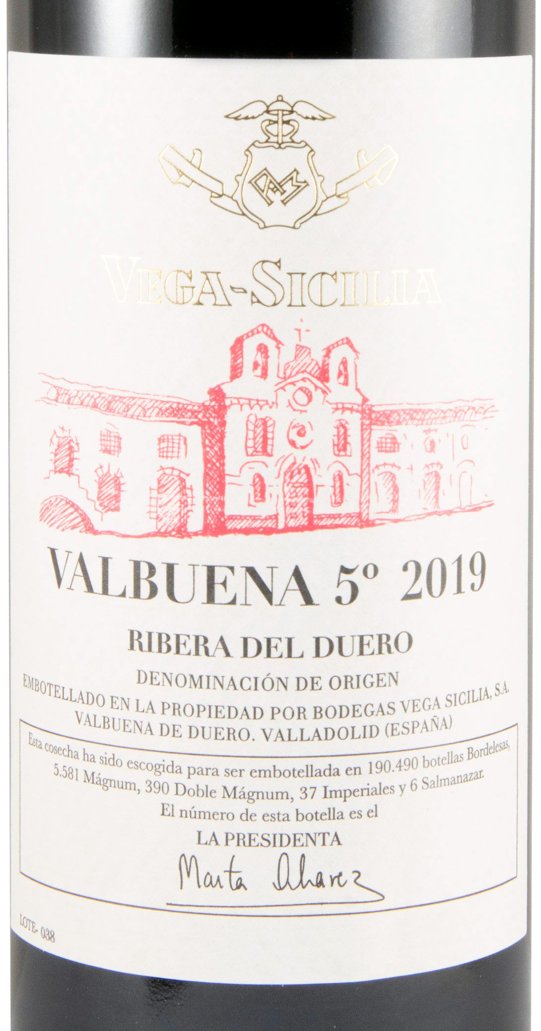 2019 Vega-Sicilia Valbuena 5º Ribera del Duero tinto