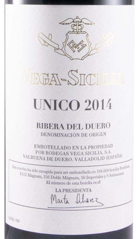 2014 Vega-Sicilia Unico Ribera del Duero tinto