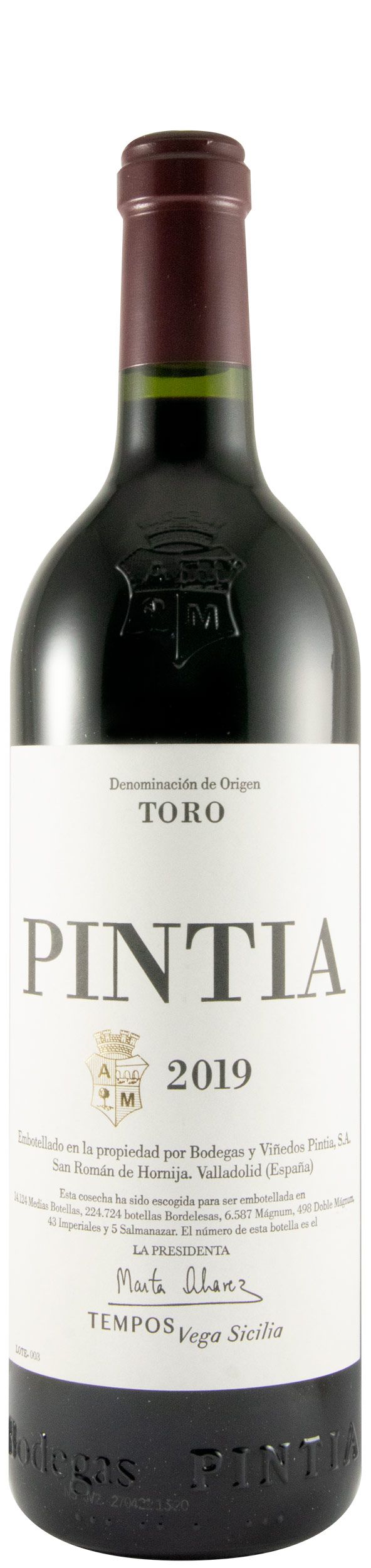 2019 Pintia Toro red