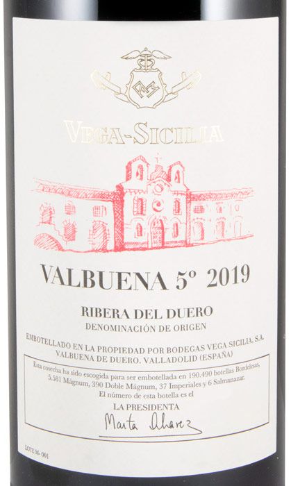 2019 Vega-Sicilia Valbuena 5º Ribera del Duero tinto 1,5L
