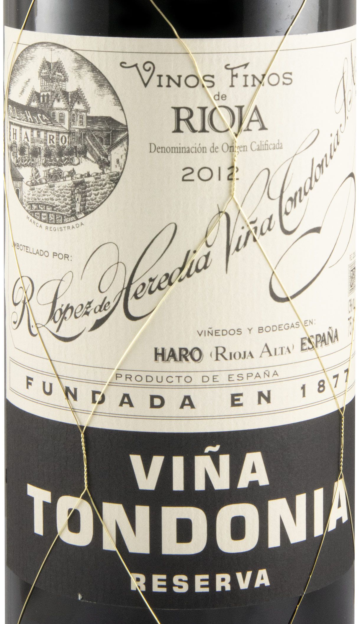 2012 López de Heredia Viña Tondonia Reserva tinto