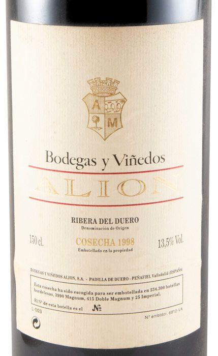 1998 Alión Cosecha Ribera del Duero red 1.5L