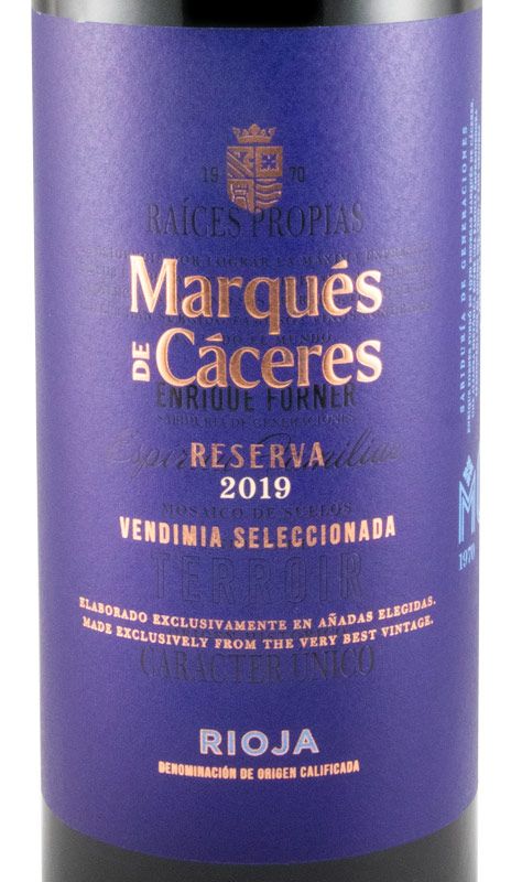 2019 Marqués de Cáceres Reserva tinto