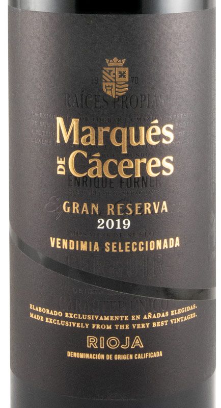 2019 Marqués de Cáceres Gran Reserva tinto