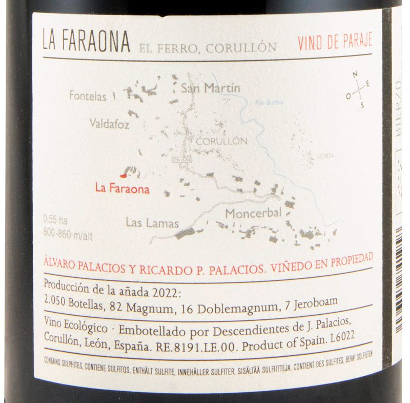 2022 Descendientes de J. Palacios La Faraona organic red