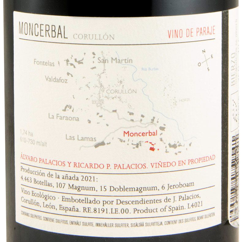 2021 Descendientes de J. Palacios Moncerbal biológico tinto