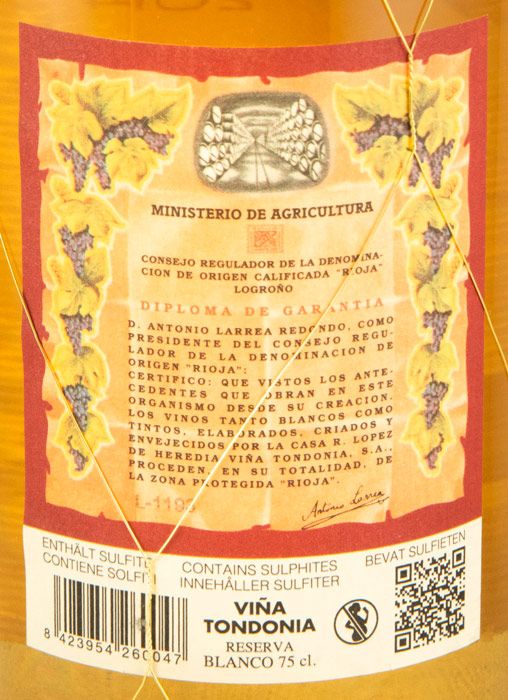 2014 López de Heredia Viña Tondonia Reserva branco