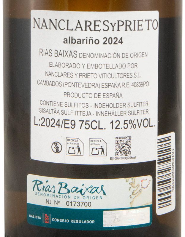 2024 Nanclares y Prieto Rías Baixas branco