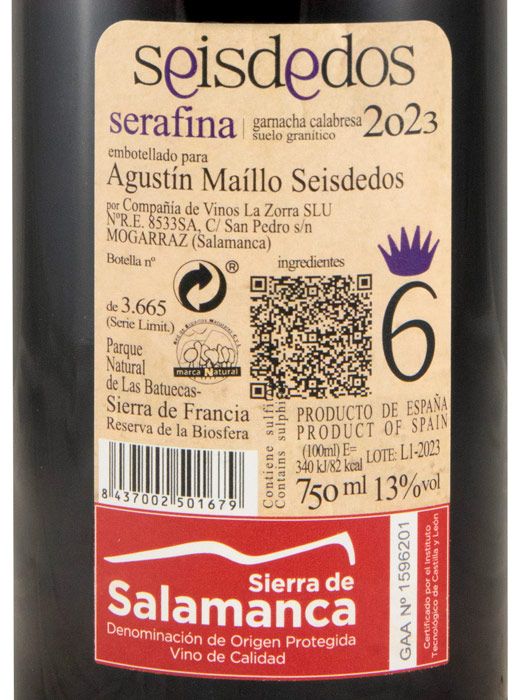 2023 Seisdedos Serafina Sierra de Salamanca red