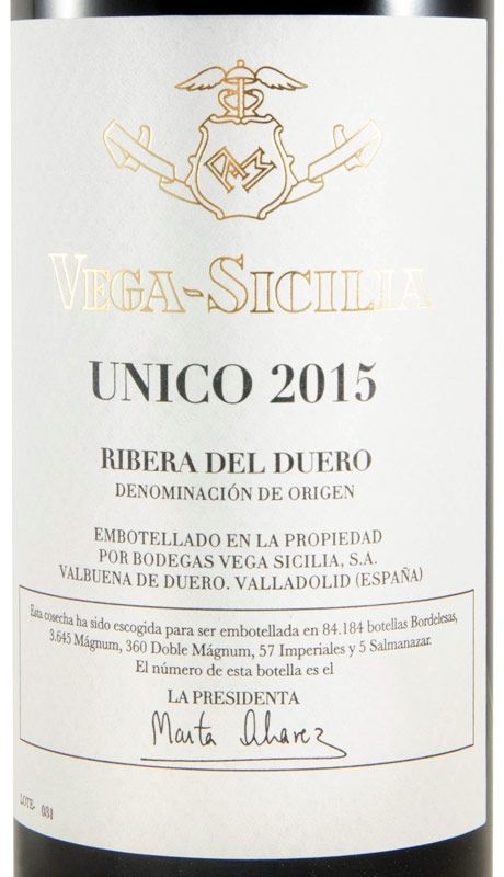 2015 Vega-Sicilia Unico Ribera del Duero tinto