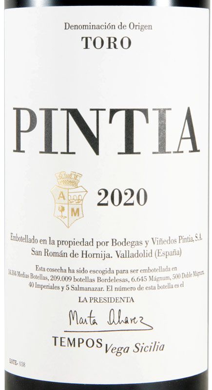 2020 Pintia Toro tinto