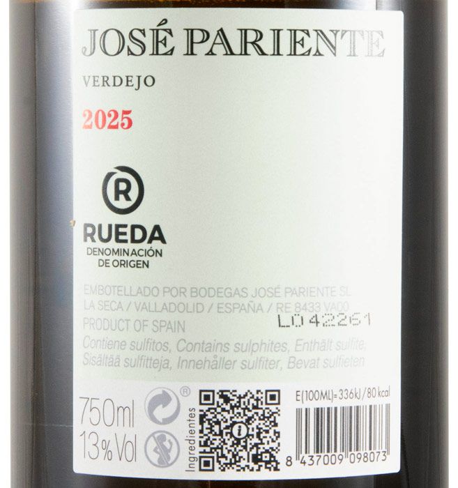 2025 José Pariente Verdejo Rueda white