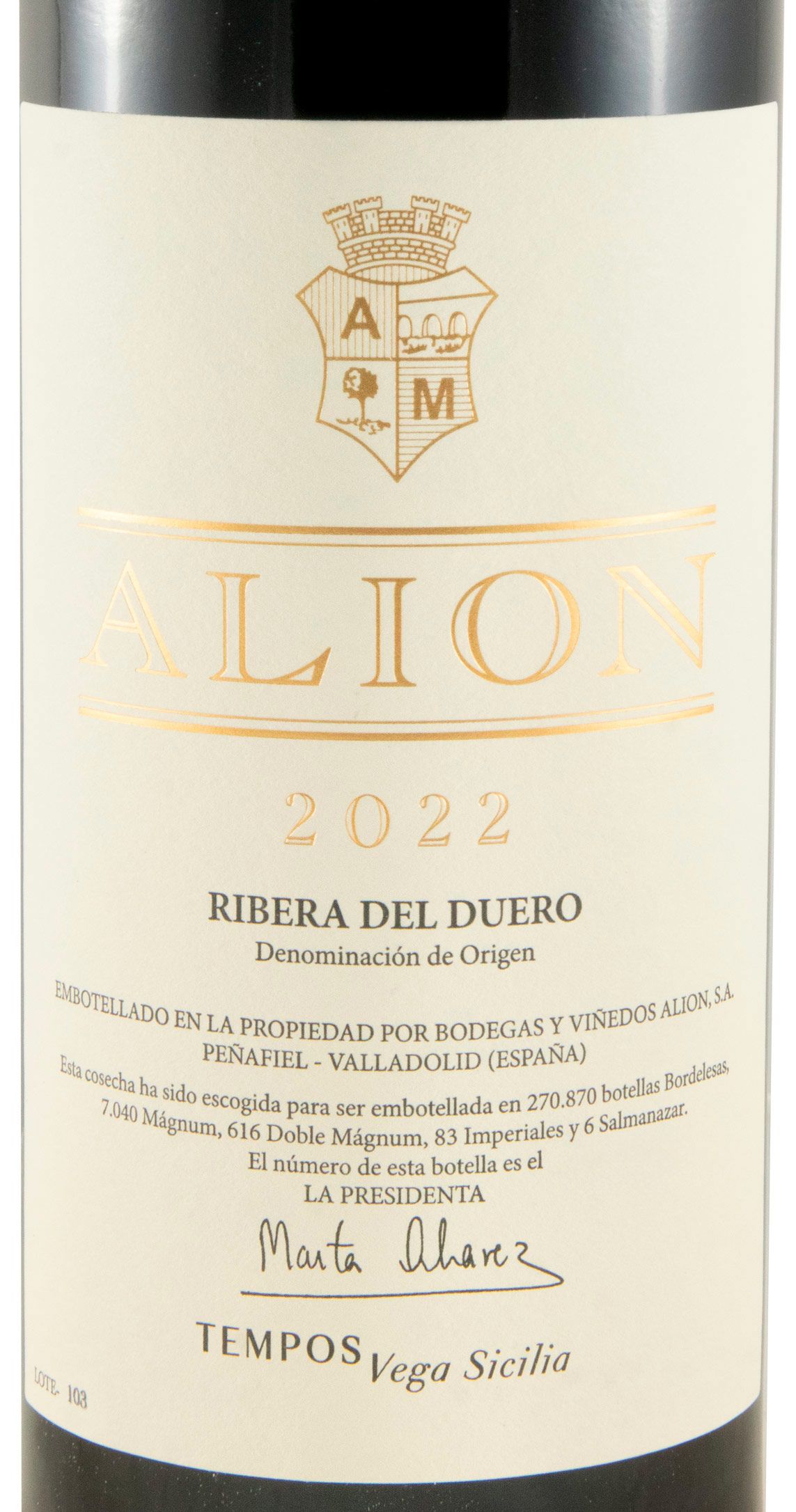 2022 Alión Cosecha Ribera del Duero red