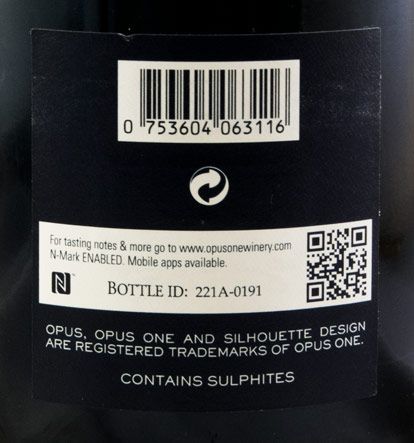 2011 Opus One Napa Valley tinto 1,5L