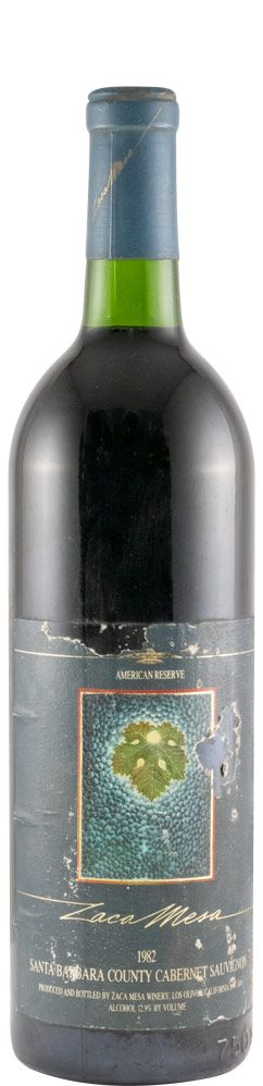 1982 Zaca Mesa Cabernet Sauvignon Santa Barbara County California red