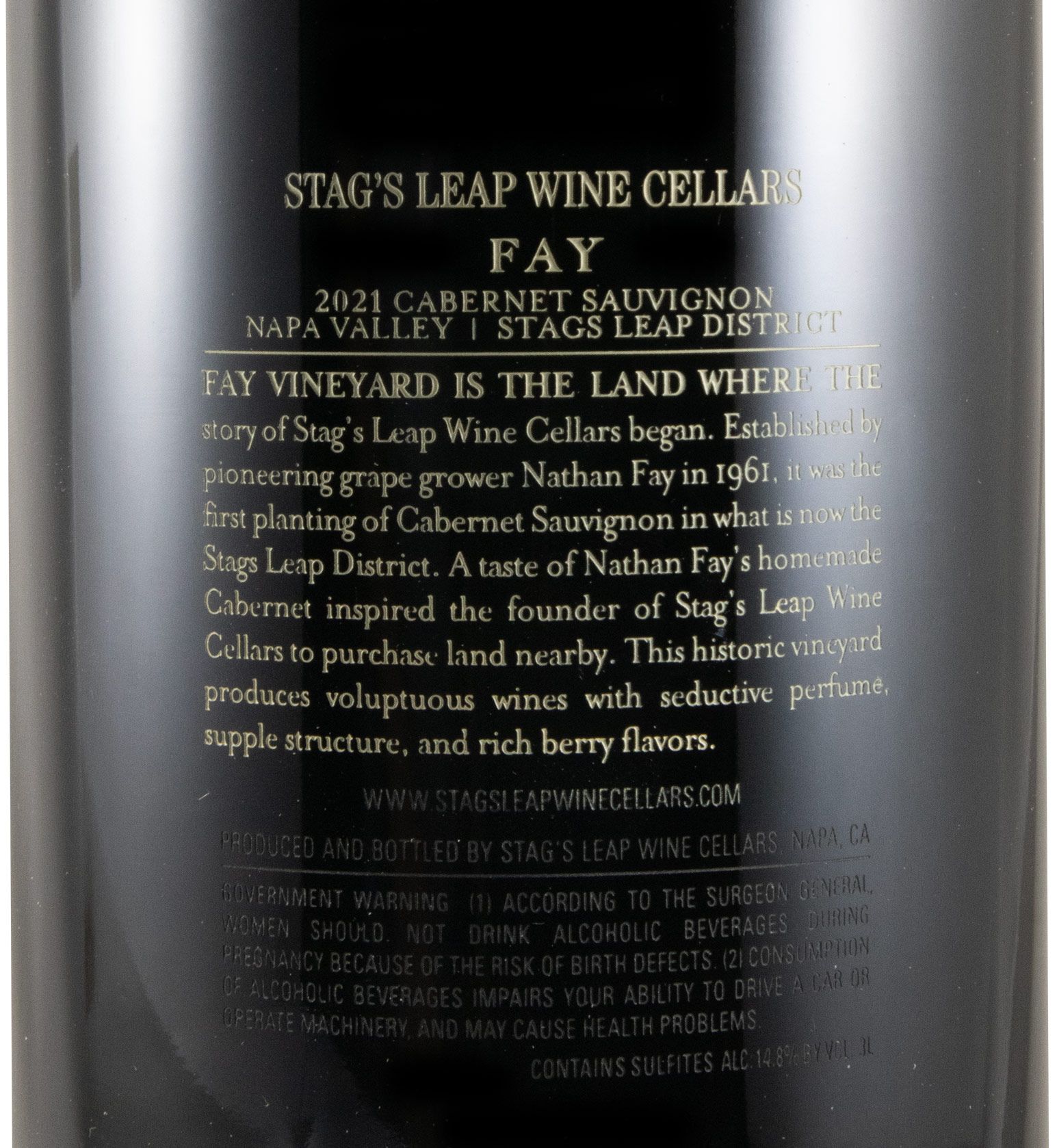 2021 Stag's Leap FAY Cabernet Sauvignon tinto 3L