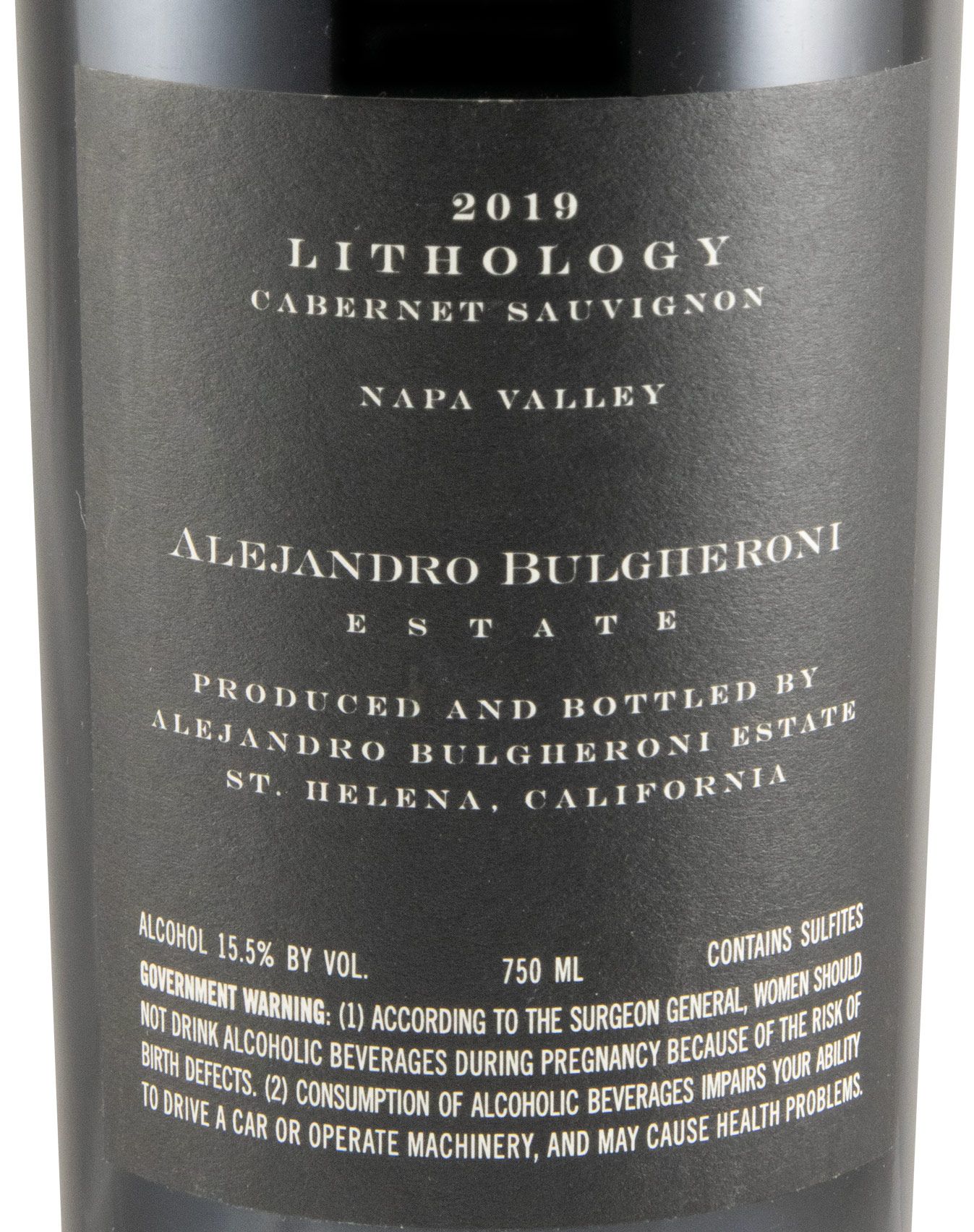 2019 Lithology Cabernet Sauvignon Napa Valley red