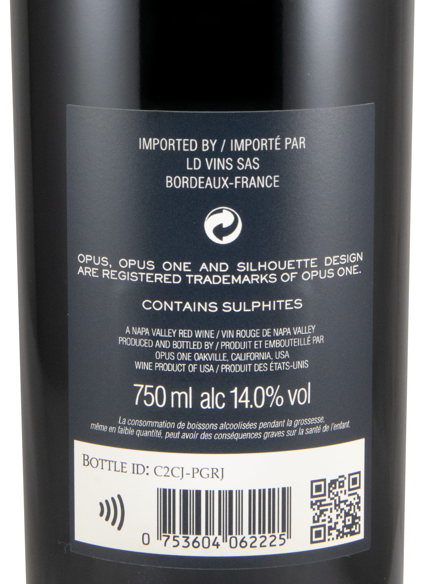 2022 Opus One Napa Valley tinto